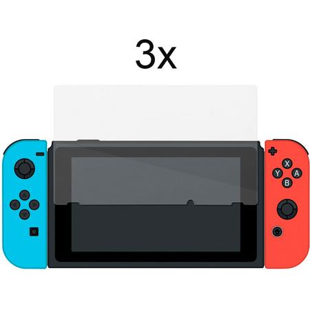 Nintendo Switch Screenprotector - 3 x Tempered Glass Screen Protector