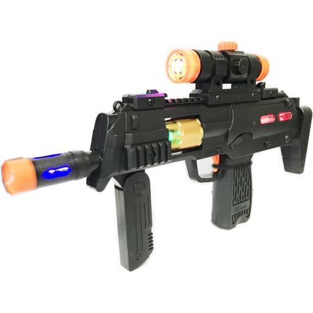 HK MP7 Speelgoed geweer pistool -Led Lichtjes & Schiet geluiden 37CM