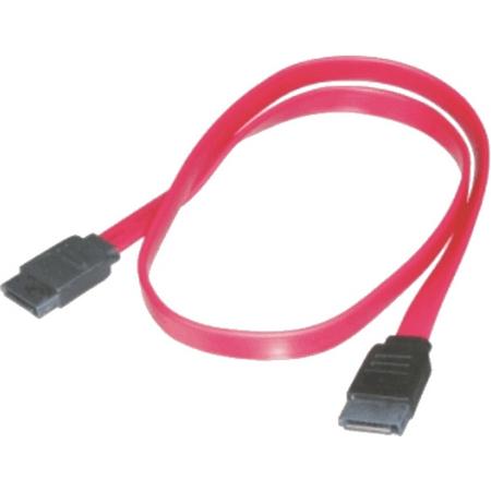 M-Cab 7000403 0.5m SATA 7-pin SATA 7-pin Zwart, Rood SATA-kabel