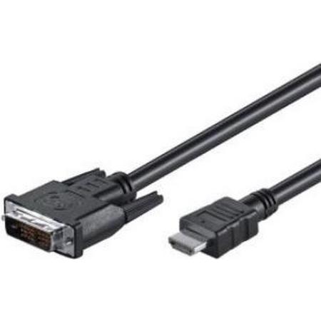 M-Cab HDMI/DVI-D cable 2m black Zwart