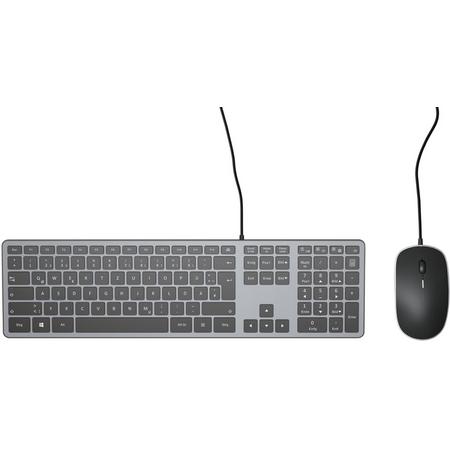 MEDION E81194 Basic USB Optical Mouse & Keyboard zilver (QWERTY)