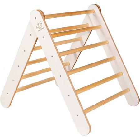 Pikler - Klimdriehoek - Houten Ladder - SCANDI Wit
