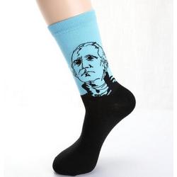 Fun sokken George Washington blauw (91057)