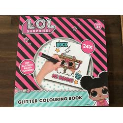 Kleurboek - Glitter - Glitter kleurboek - Kleuren - Lol suprise