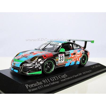 Minichamps 1:43 Porsche 911 GT3 Cup S, Winner GT3 Asia Challenge - Asian Festival of Speed 2009 - Mok Weng Sun, Limited Edition 1/1008
