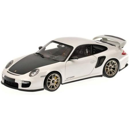 Porsche 911 GT2 RS 2011 1:18 Minichamps Wit / Zwart