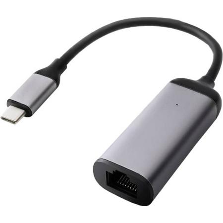 MINIX NEO-C-EGR USB-C RJ-45 UDB-C naar GigaBit Ethernet adapter Zwart, Grijs kabeladapter/verloopstukje