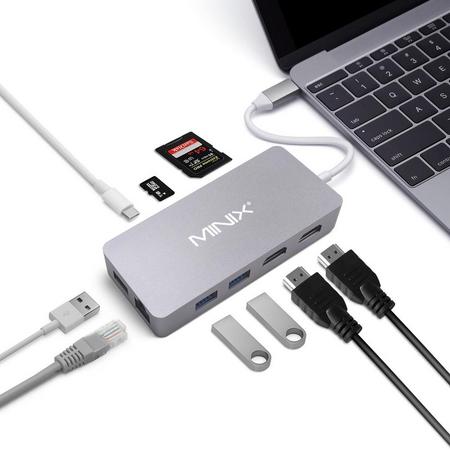 MINIX NEO C PLUS USB-C Multiport adapter voor Apple MacBook
