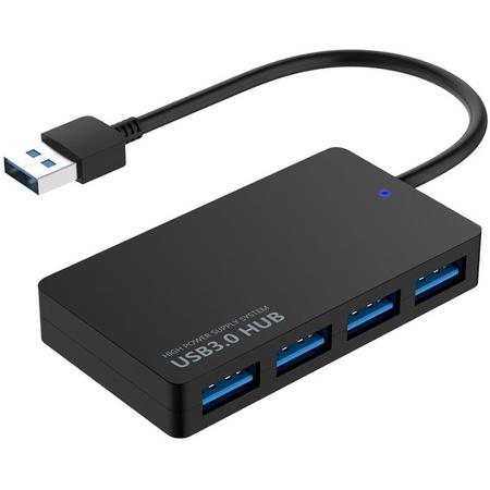 MMOBIEL 4 Port USB Type C Data Hub voor Macbook - Mac - iMac - PC - ZWART