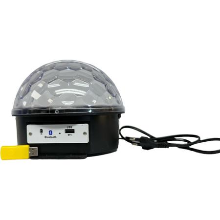 MS SHIN 6 kleuren LED fase Light Disco DJ Strobe roterende Projector licht Bluetooth geluid geactiveerd Crystal Magic Ball partij verlichting met afstandsbediening VS / EU Plug AC 85-265V