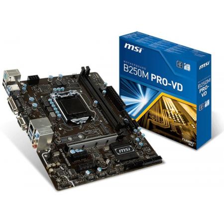 MSI B250M PRO-VD LGA 1151 (Socket H4) Intel® B250 Micro ATX
