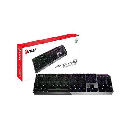 MSI Vigor GK50 toetsenbord USB QWERTZ Nederlands Zwart, Metallic