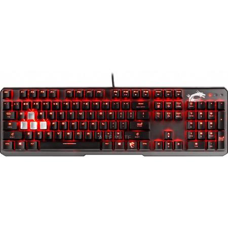 MSI Vigor GK60 gaming toetsenbord (Zwart, MX Red, BE lay-out, Rode leds)