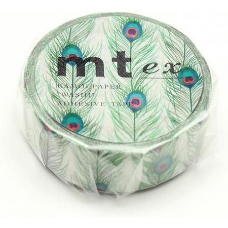 MT masking tape ex Peacock Feathers - Washi Tape Pauwenveer