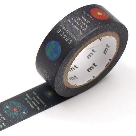 MT Masking Tape - Space Infographic - 15mm - 7m
