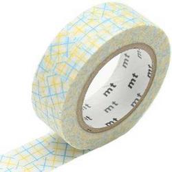 MT washi tape check collage yellow