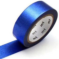 Washi Tape Blauw met glans - MT masking tape, 7m series: blue (high brightness)