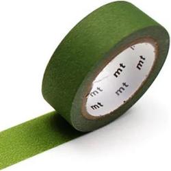 Washi Tape Matte Olive Green - 1,5 cm x 7 meter - MT Masking Tape