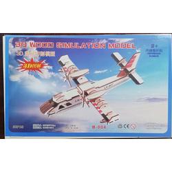 Houten 3D puzzel motor vliegtuig bomber