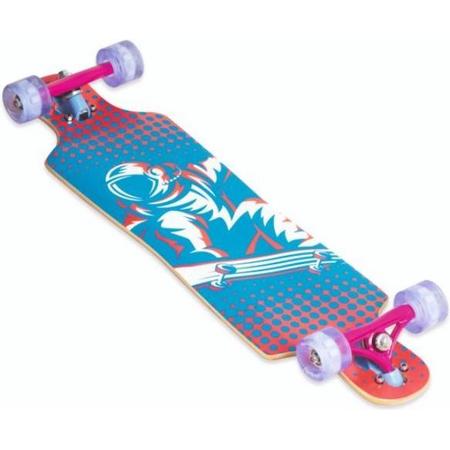 Muuwmi Longboard 83 X 22 Cm Blauw/roze