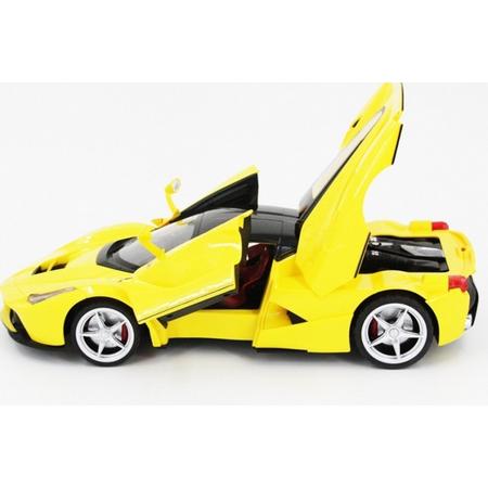 1:14 Schaal radiografisch bestuurbare Ferrari Laferrari geel