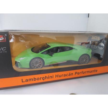 1:14 Schaal radiografisch bestuurbare Lamborghini Huracan Performante groen