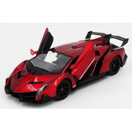 1:14 Schaal radiografisch bestuurbare Lamborghini Veneno rood