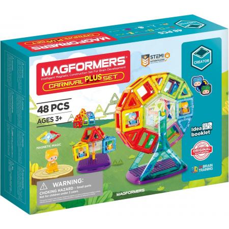 Magformers Carnival Plus Set- bouwset 48 stuks- magnetisch speelgoed- speelgoed 3,4,5,6,7 jaar jongens en meisjes– Montessori speelgoed- educatief speelgoed- constructie speelgoed