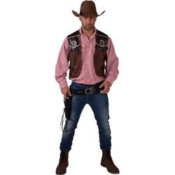 Cowboy gilet - Wilde Westen kleding Country Stijl heren maat L/XL