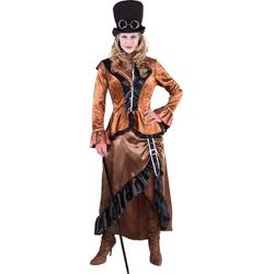Steampunk kostuum voor dames brons - Verkleedkleding maat 46/48