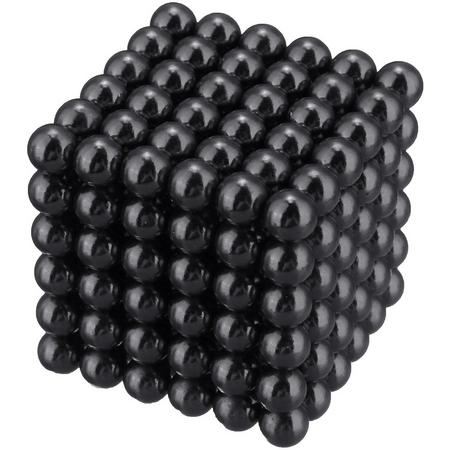 Magneetballetjes 216 stuks 5 mm ZWART