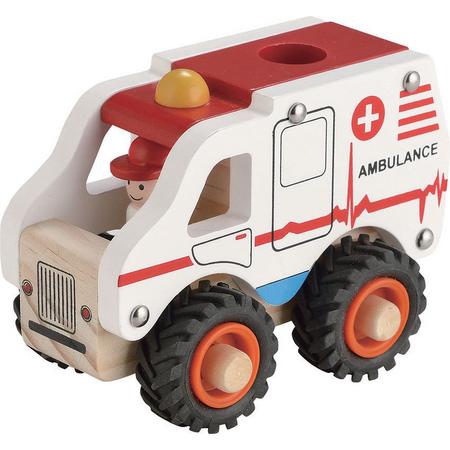 Ambulance met rubber wielen