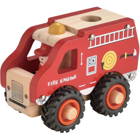 Brandweerauto met rubber wielen