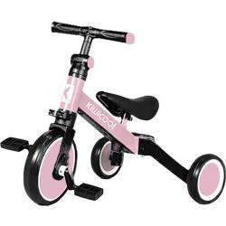  s® - baby fiets –peuterfiets - kleuter fiets - baby driewieler - baby loopfiets - roze