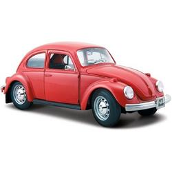 Modelauto Volkswagen Kever rood 1:24 - speelgoed auto schaalmodel