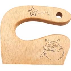 Majaplay- vos - Montessori houten Kindermes - Houten mes kind - Kinderkoksmes - Houten bestek voor kinderen - Keuken tool - Veilig - Snijden