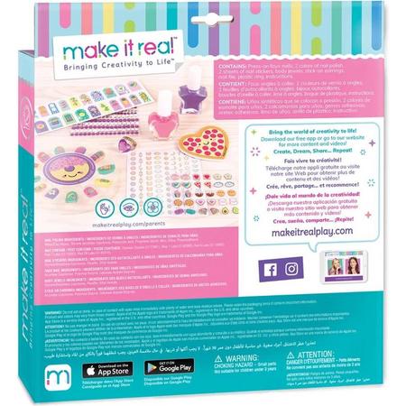 Make it Real - Bringing Creativity to Life - Set voor het maken van manicure - Glitter Girl Nail Party - Manicure Set