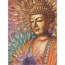 HQ Diamond Paintings Pakket – Buddha Gezicht – 30x40cm - VIERKANT – volledig dekkend - Diamant Schilderen – voor Volwassenen - Religie -  paintings
