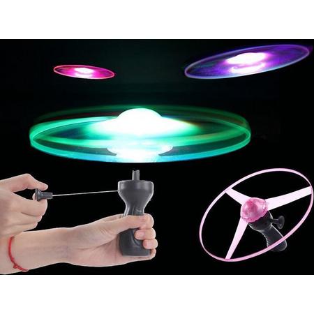 Buitenspeelgoed - Speelgoed - Vliegende UFO - Lichtgevend - Voor kinderen - Cadeau - Led verlichting - Frisbee - Zomer