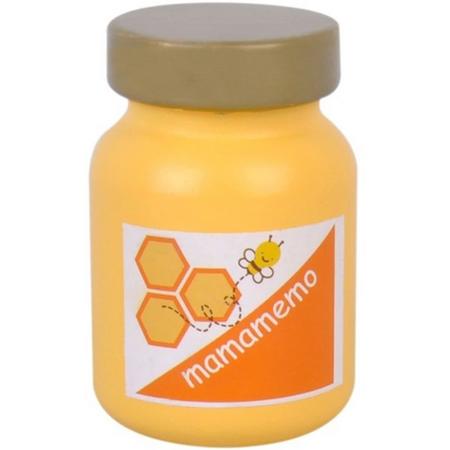 Mama Memo Pot Honing Hout 6 Cm Geel