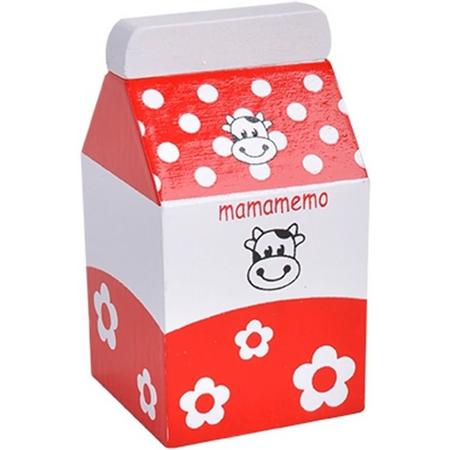 Mama Memo Room Hout 8 Cm Rood/wit