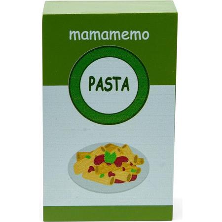 Mamamemo Pak Pasta 10 Cm Hout Groen/wit