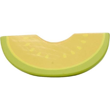 Mamamemo Schijf Cantaloupe Meloen Hout Geel/groen