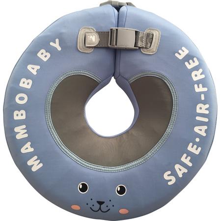BLAUWE baby nekring- voor kinderen vanaf 2,5kg tot 12kg-zwemband die niet opgeblazen dient te worden-EN 13138-1:2014