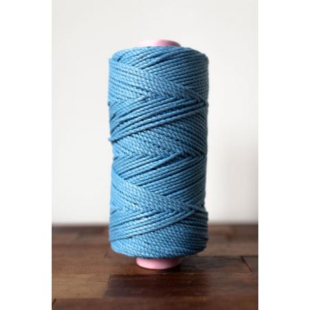 Katoen macramé touw - Macramé koord - Koningsblauw - 3mm dik - 140 meter - 600 gram