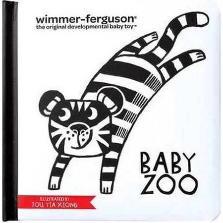 Manhattan Toy Kinderboek Baby Zoo Junior Textiel Zwart/wit