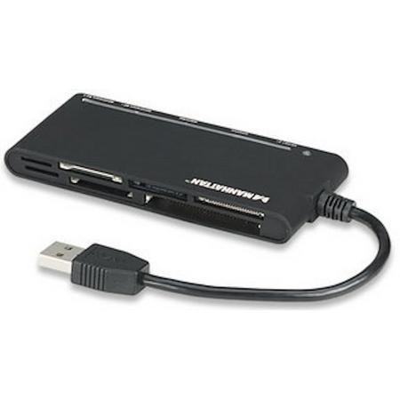 Manhattan 101653 USB 3.0 Zwart geheugenkaartlezer