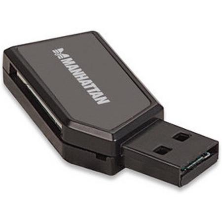 Manhattan 101677 geheugenkaartlezer USB 2.0 Zwart