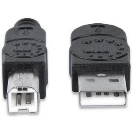 Manhattan USB 2.0 A Male naar USB 2.0 B Male - 3 m