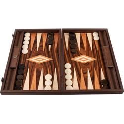 Burl Patchwork Backgammon - Kers- en Eikenhout - 48 x 30cm  Top Kwaliteit